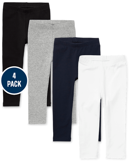 Baby And Toddler Girls Leggings 4-Pack