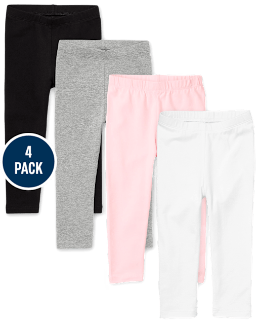 Lot de 4 leggings pour bébés et petites filles