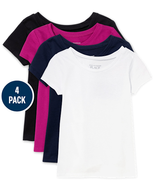 Toddler Girls Tee Shirt 4-Pack