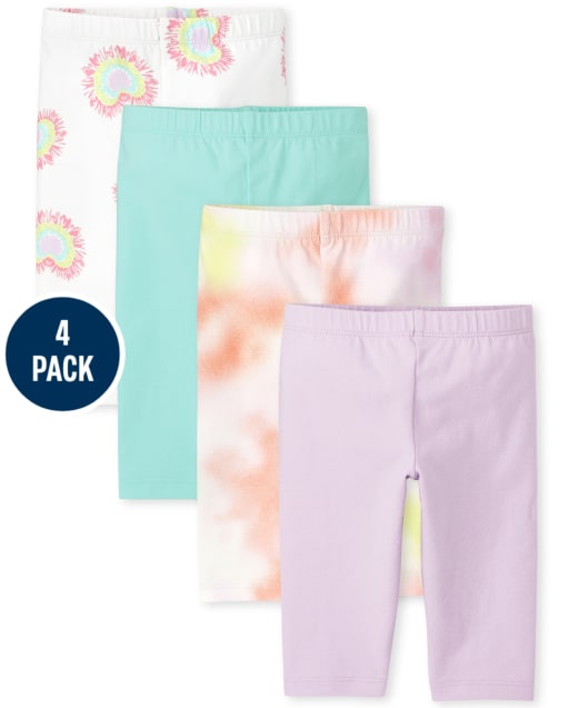 Toddler Girls Print Capri Leggings 4-Pack