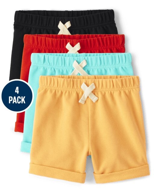Baby And Toddler Boys Shorts 4-Pack