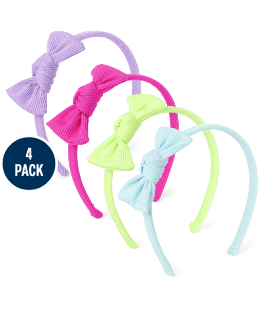 Girls Bow Headband 4-Pack