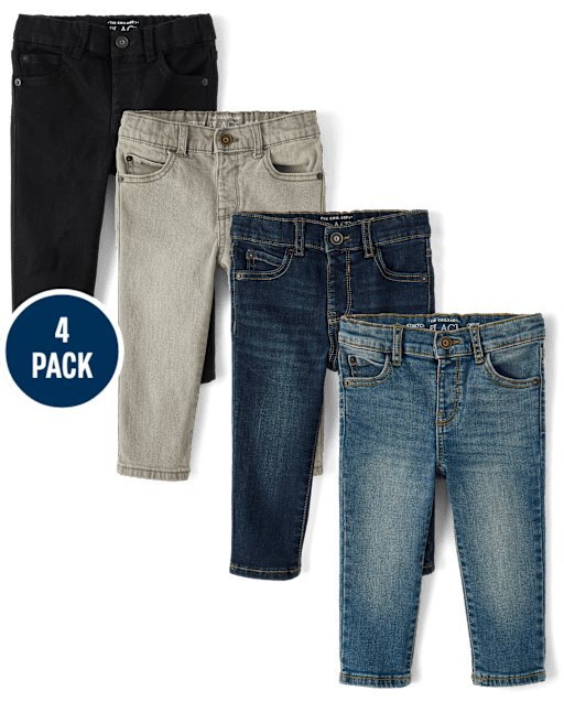 Baby And Toddler Boys Skinny Jeans 4-Pack