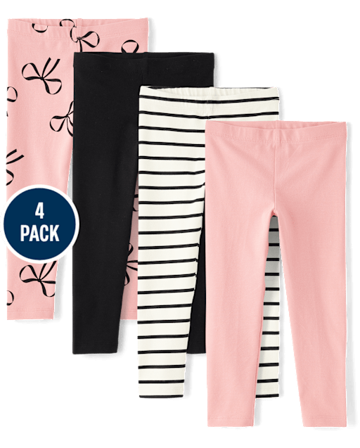 Toddler Girls Print Leggings 4-Pack