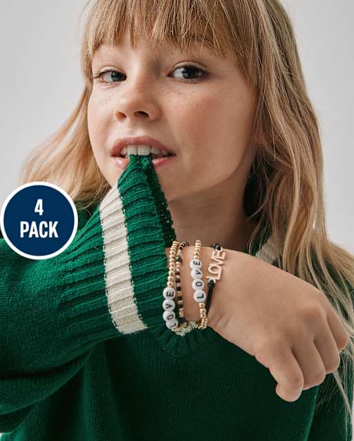 Lot de 4 bracelets pour filles