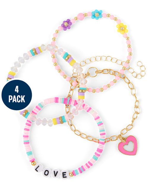 Girls Love Bracelet 4-Pack