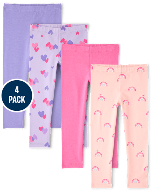 Toddler Girls Print Leggings 4-Pack