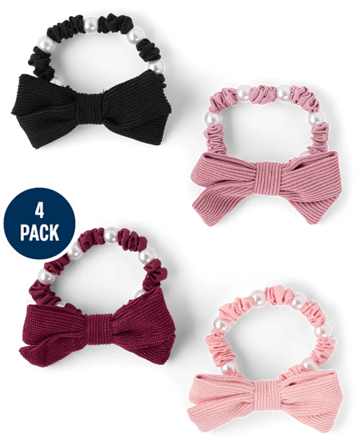 Girls Print Scrunchie 4-Pack