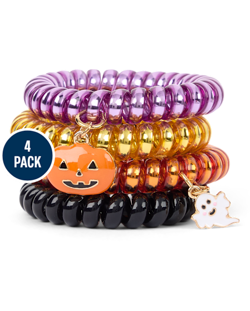 Girls Halloween Coil Bracelet 3-Pack