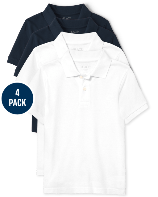 Z Kids Boys Girls White Polo School Uniform 