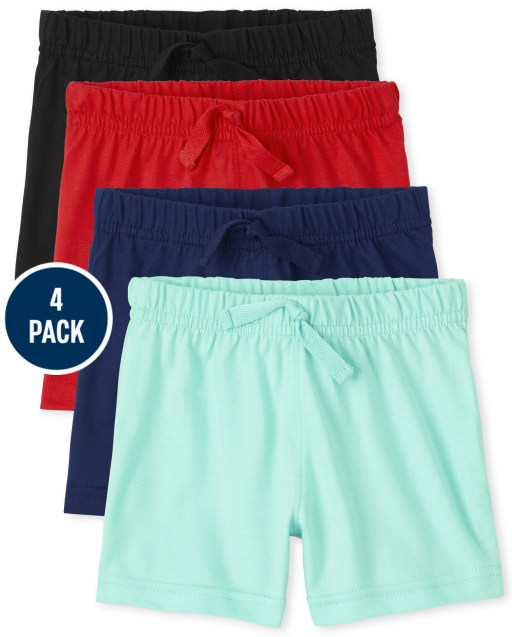 Unisex Baby Knit Shorts 4-Pack