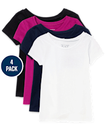 Lot de 4 t-shirts pour petites filles