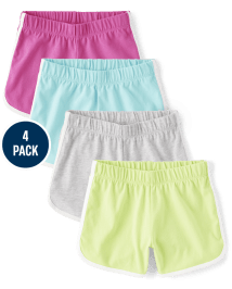Girls Mix And Match Dolphin Shorts 4 Pack PINK SUMMER The Children s Place CA