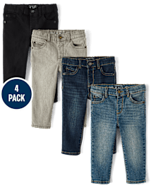 bébé et tout-petit, garçon jeans ajustés 4-Pack