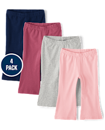 Toddler Girls Flare Leggings 4-Pack