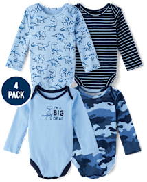 Baby Boys Dino Bodysuit 4-Pack