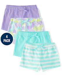 tout-petit, fille Imprimé Short 4-Pack
