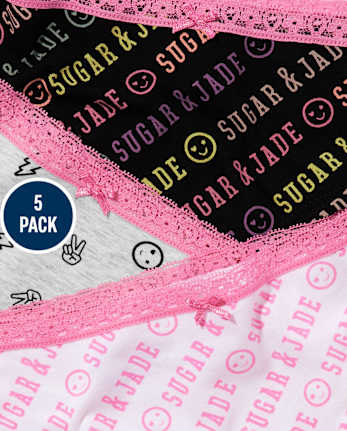 Tween Girls Logo Hipster Underwear 5-Pack