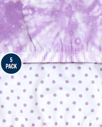 Pack de 5 bralettes con efecto tie-dye para niñas