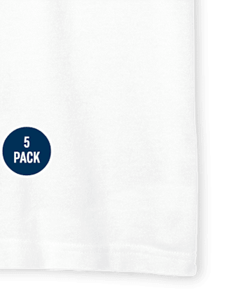 Lot de 5 polos uniformes en piqué pour garçon