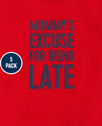 Baby Boys Train Bodysuit 5-Pack