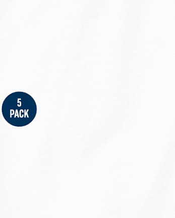 Lot de 5 polos uniformes en piqué à volants pour filles