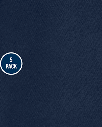 Lot de 5 polos uniformes en piqué à volants pour filles