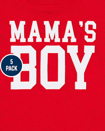 Baby Boys Bulldog Bodysuit 5-Pack