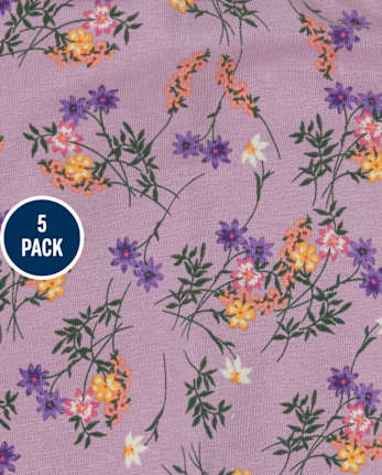 Leggings estampados para niñas, paquete de 5