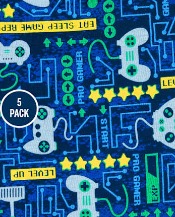 Boys Video Game Boxer Brief Underwear 5-Pack