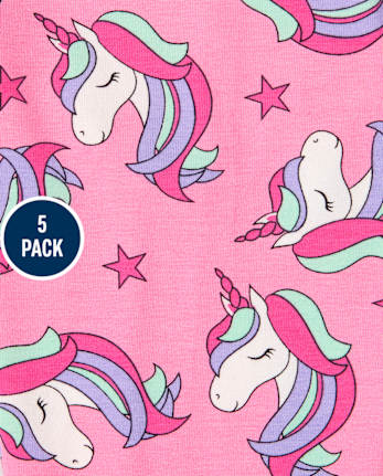 Leggings estampados para niña, paquete de 5