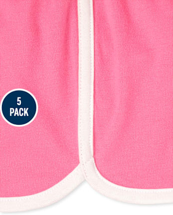 Girls Dolphin Shorts 5-Pack