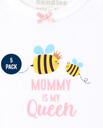 Baby Girls Garden Bodysuit 5-Pack