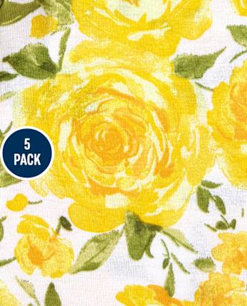 Baby Girls Floral Bodysuit 5-Pack