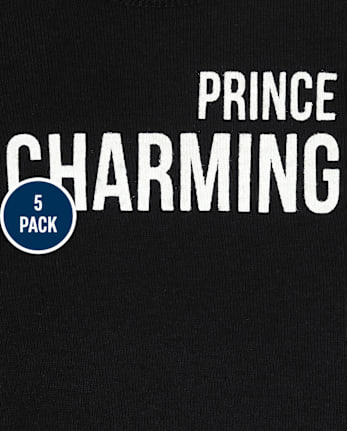 Lot de 5 cache-couches Moustache pour bébé garçon