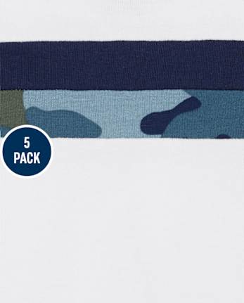 Lot de 5 cache-couches camouflage pour bébé garçon