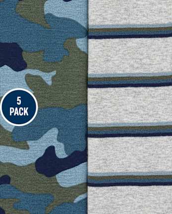 Lot de 5 cache-couches camouflage pour bébé garçon