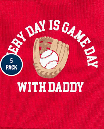 Lot de 5 bodys universitaires pour bébé garçon