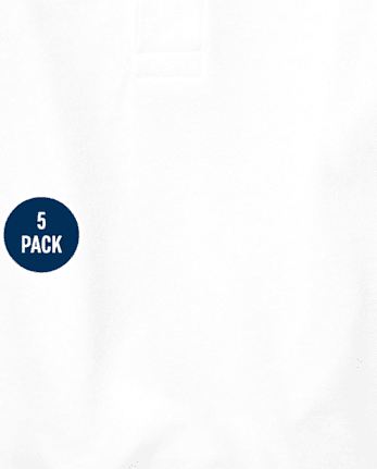 Baby And Toddler Boys Uniform Soft Pique Polo 5-Pack
