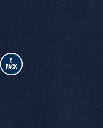 Niños pequeños Niña Uniforme Polo Piqué Con Volantes 5-Pack