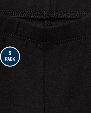 Toddler Girls Leggings 5-Pack