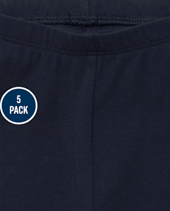 Paquete de 5 calzas para niñas pequeñas