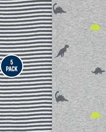 Baby Boys Dino Bodysuit 5-Pack