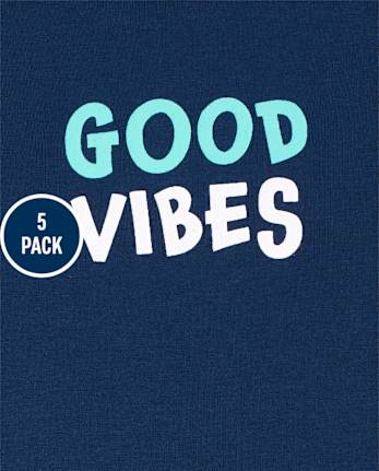 Body de surf para bebé niño, paquete de 5