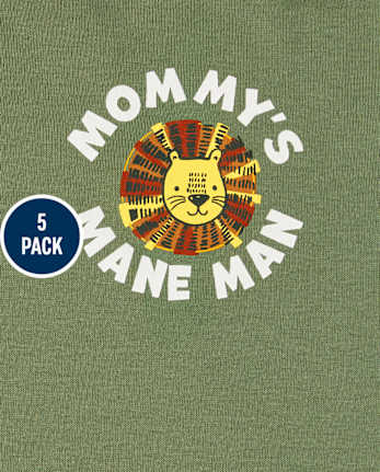 Lot de 5 bodys Safari pour bébé garçon