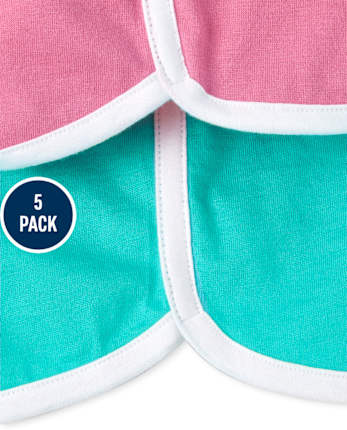Baby Girls Dolphin Shorts 5-Pack