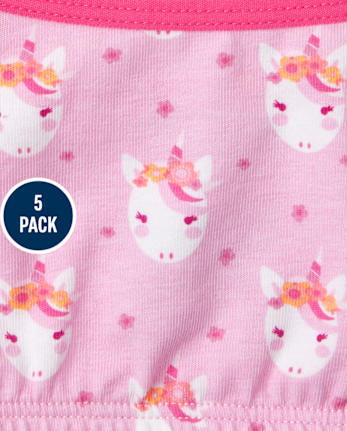 Lot de 5 bralettes licorne pour fille