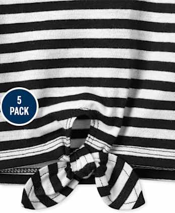 Lot de 5 hauts imprimés pour petites filles