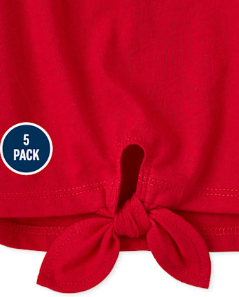Lot de 5 hauts imprimés pour petites filles