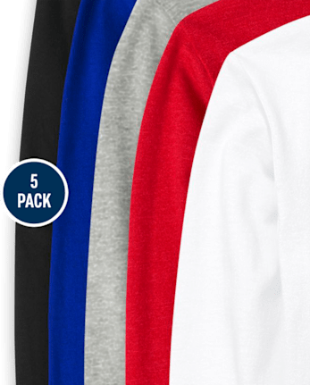 Boys Basic Layering Tee 5-Pack